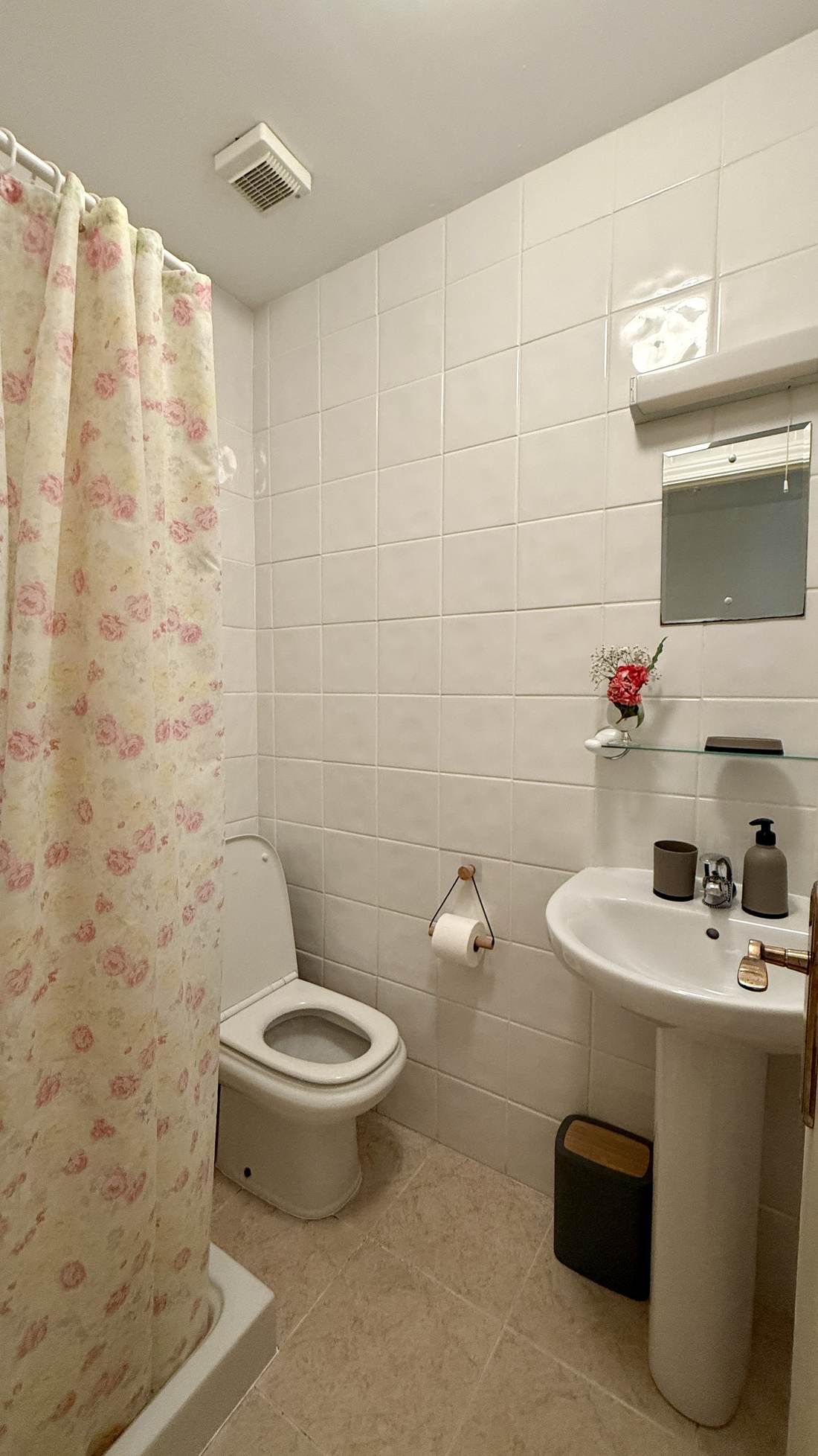 Segundo baño, con ducha y lavabo
